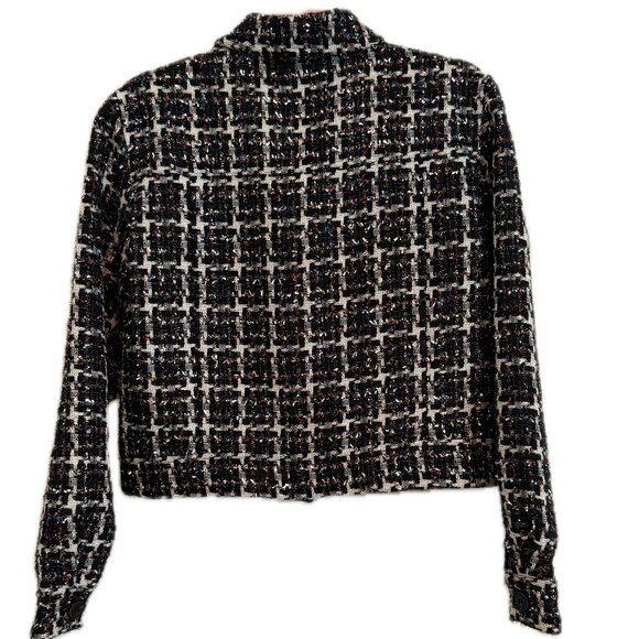 Loft Shimmer Tweed Cropped Jacket - Picture 3 of 10